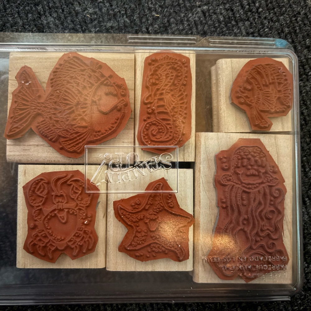 Stampin' Up! “Fishy Friends” Ocean-Themed Rubber Stamps